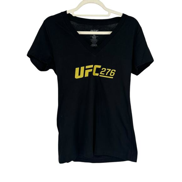 NWOT UFC Black 276 V-Neck Tee Sz Large - Picture 1 of 5